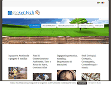 Tablet Screenshot of geosyntech.it